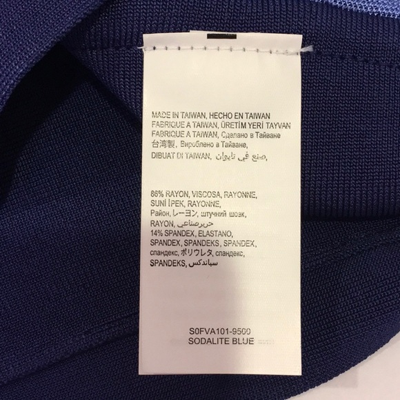 Bebe Blue Bandage Skirt Sz XS - Picture 7 of 7